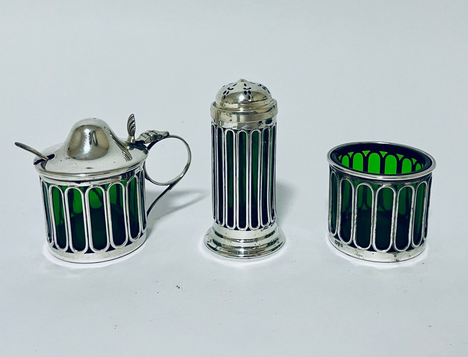 Antique Silver Cruet Set