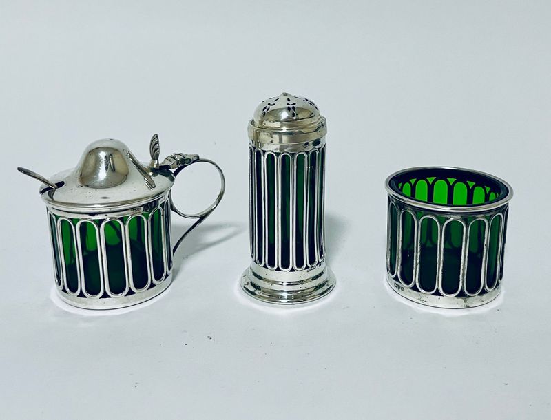 Antique Silver Cruet Set