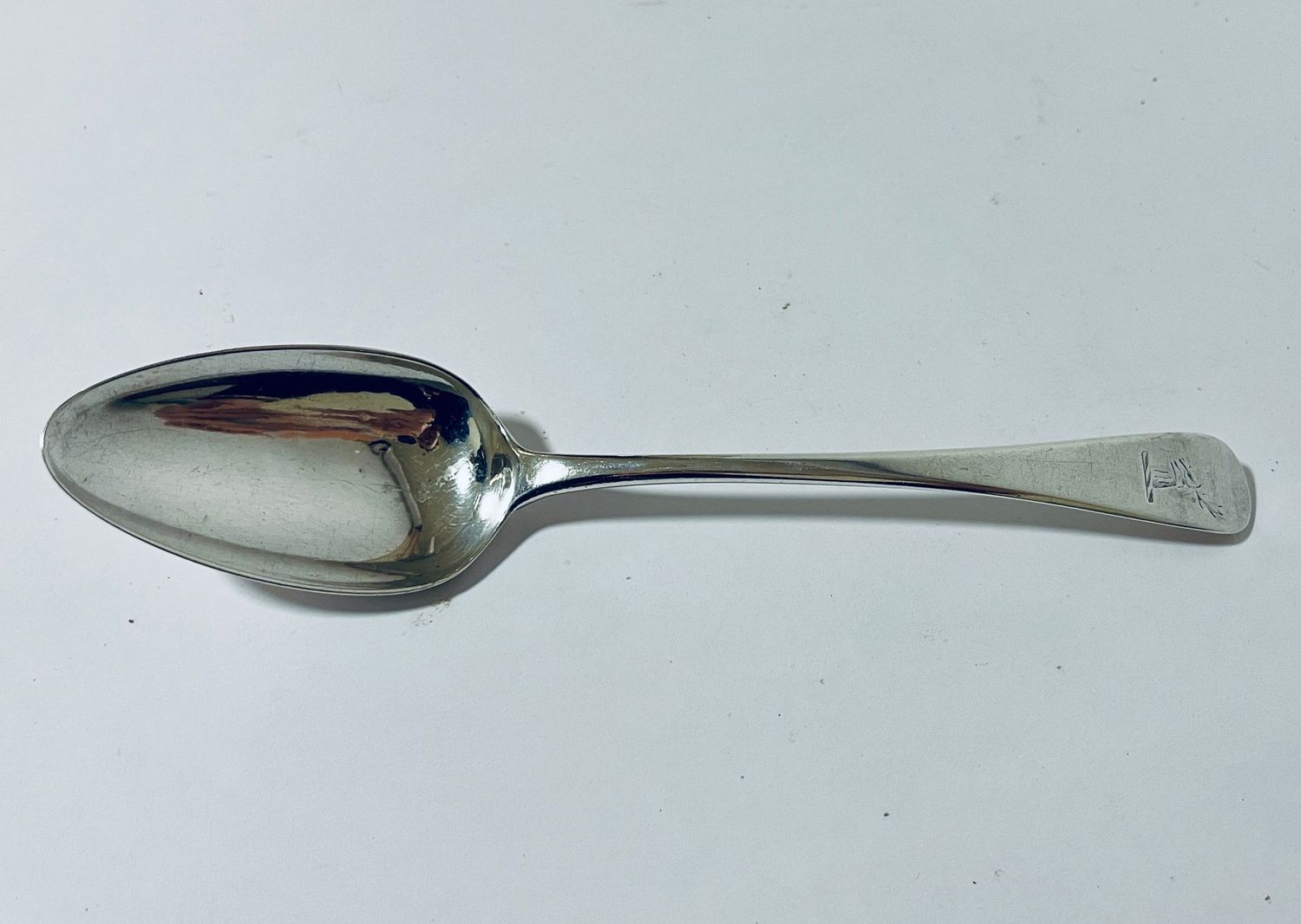 18th Century Silver Serving Spoon