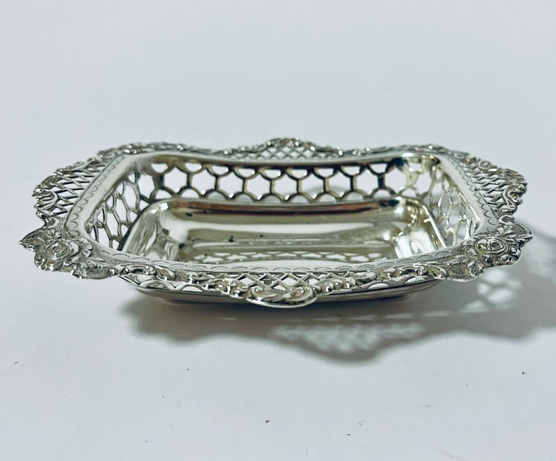 Victorian Silver Bonbon Dish