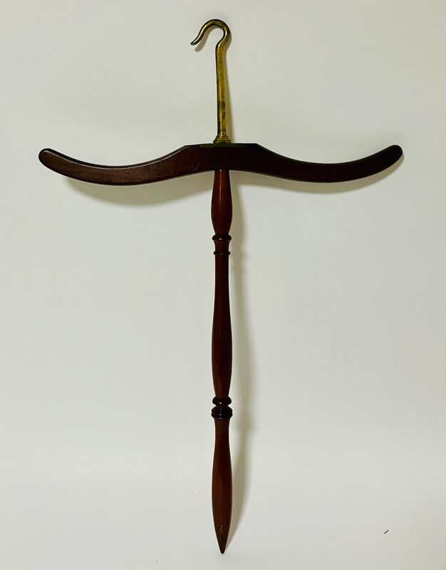 Antique Mahogany Barrister's Gown and Wig Hanger