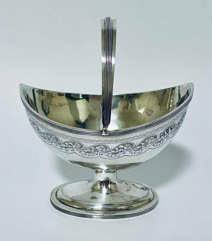 Victorian Silver Sugar Basket