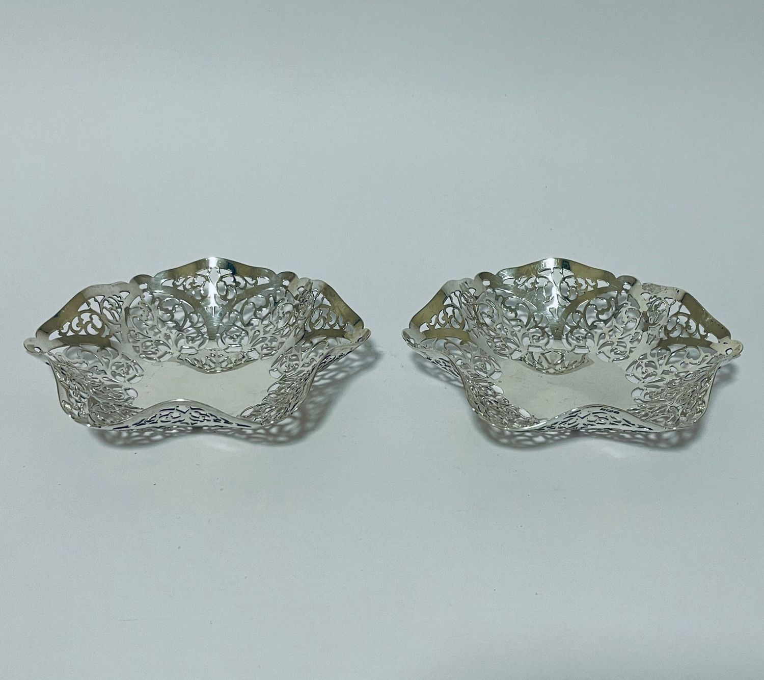 Pair of Silver Bonbon Dishes