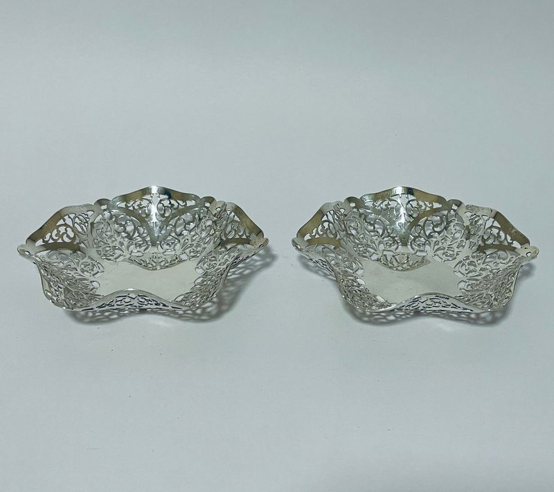 Pair of Silver Bonbon Dishes
