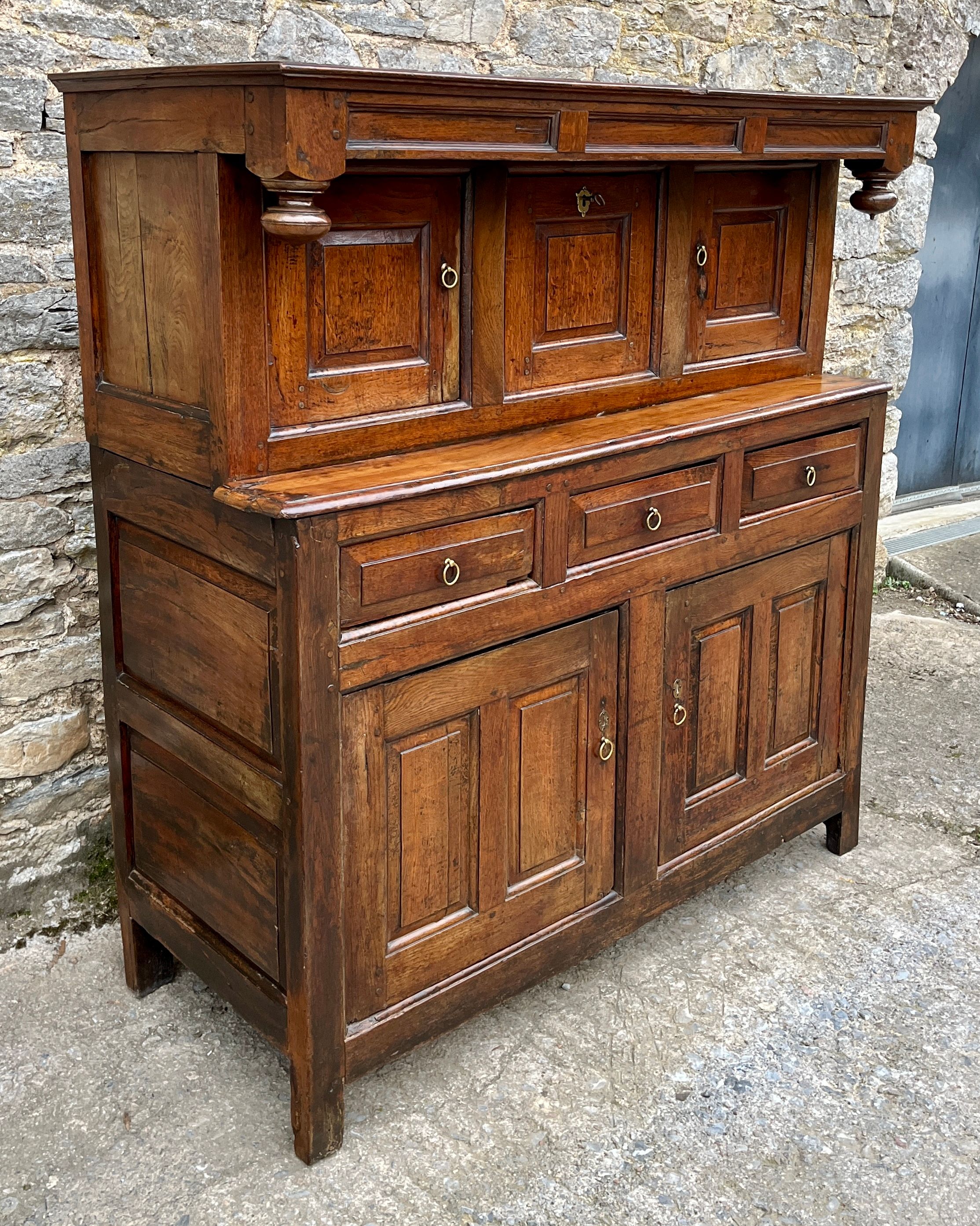 ​18th Century Welsh Oak Court Cupboard