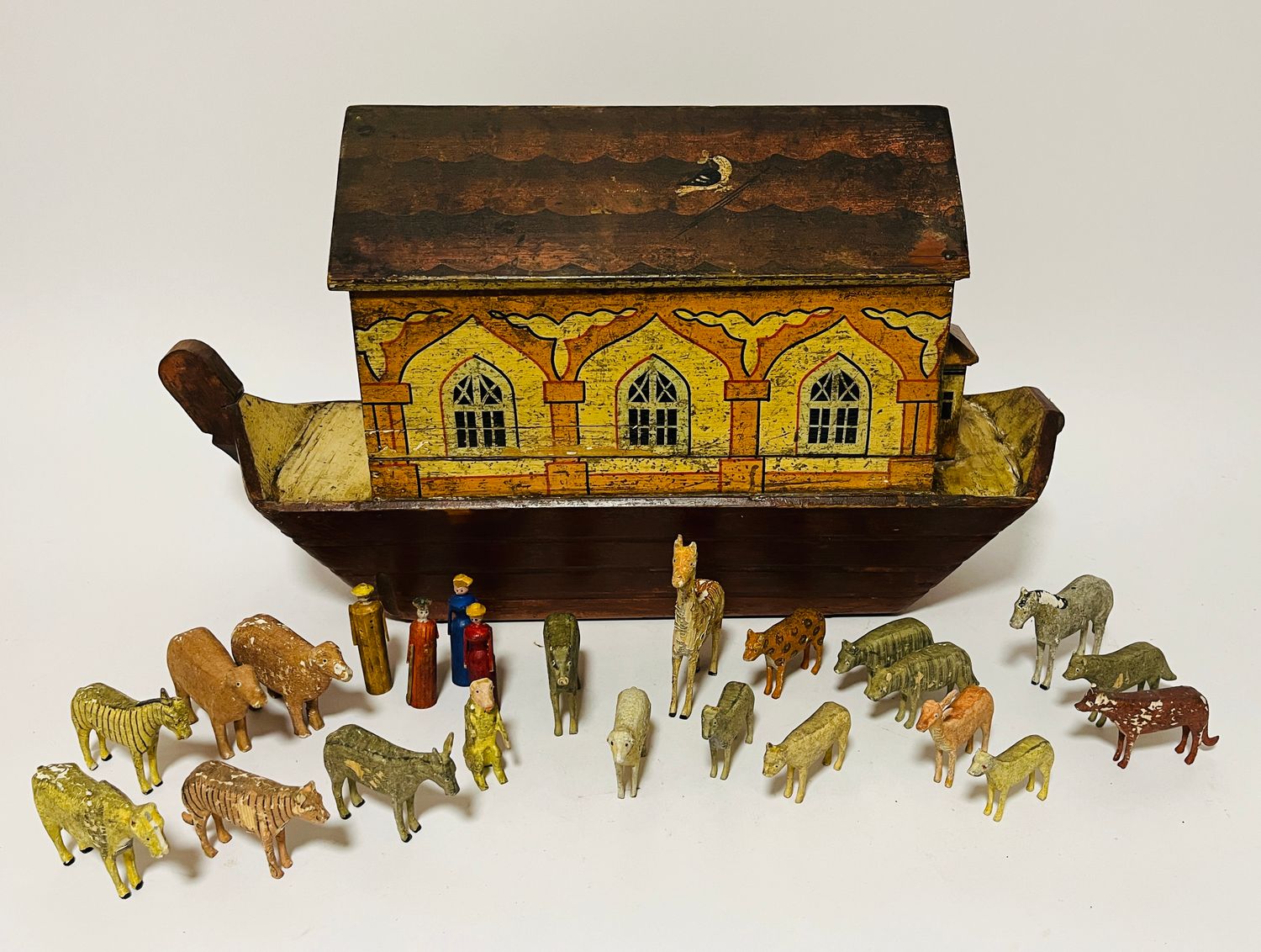 Victorian German Noah's Ark and Animals Victorian German Noah's Ark and Animals