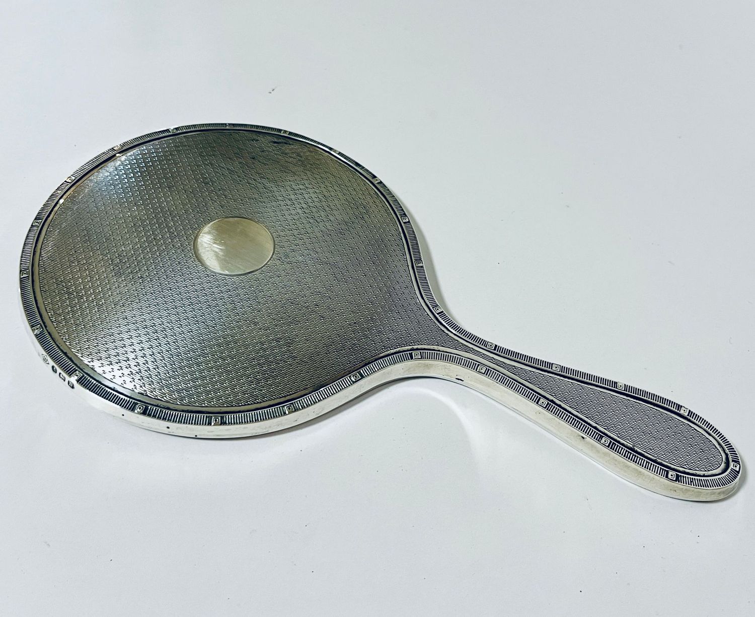 Antique Silver Hand Mirror