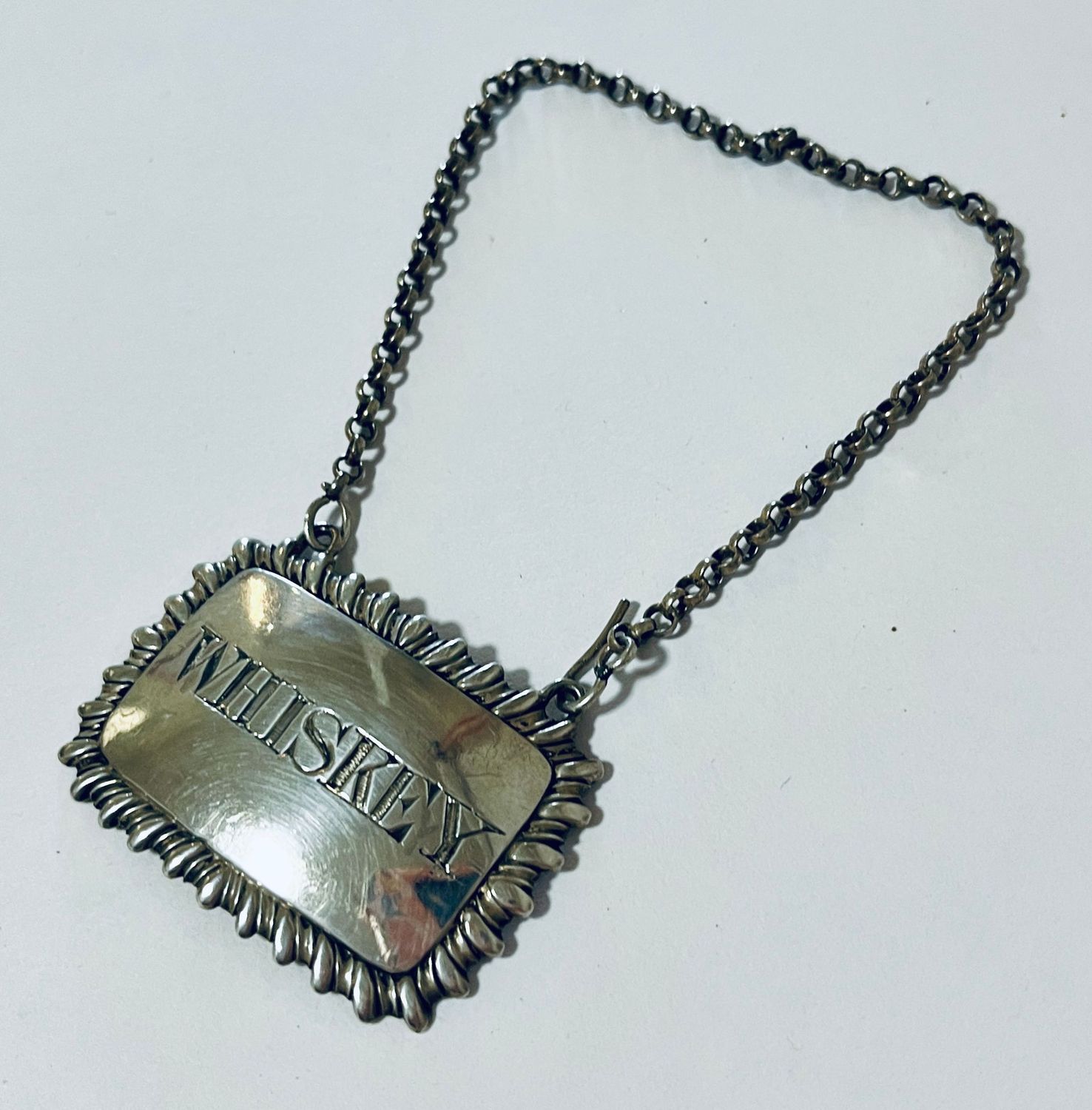 Georgian Silver Decanter Label Georgian Silver Decanter Label