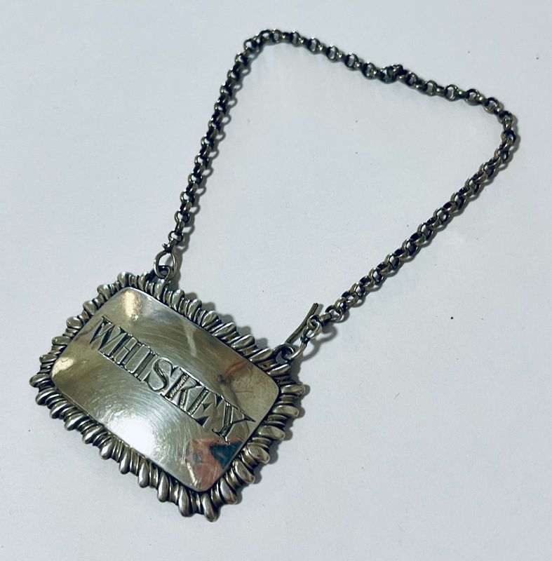 Georgian Silver Decanter Label
