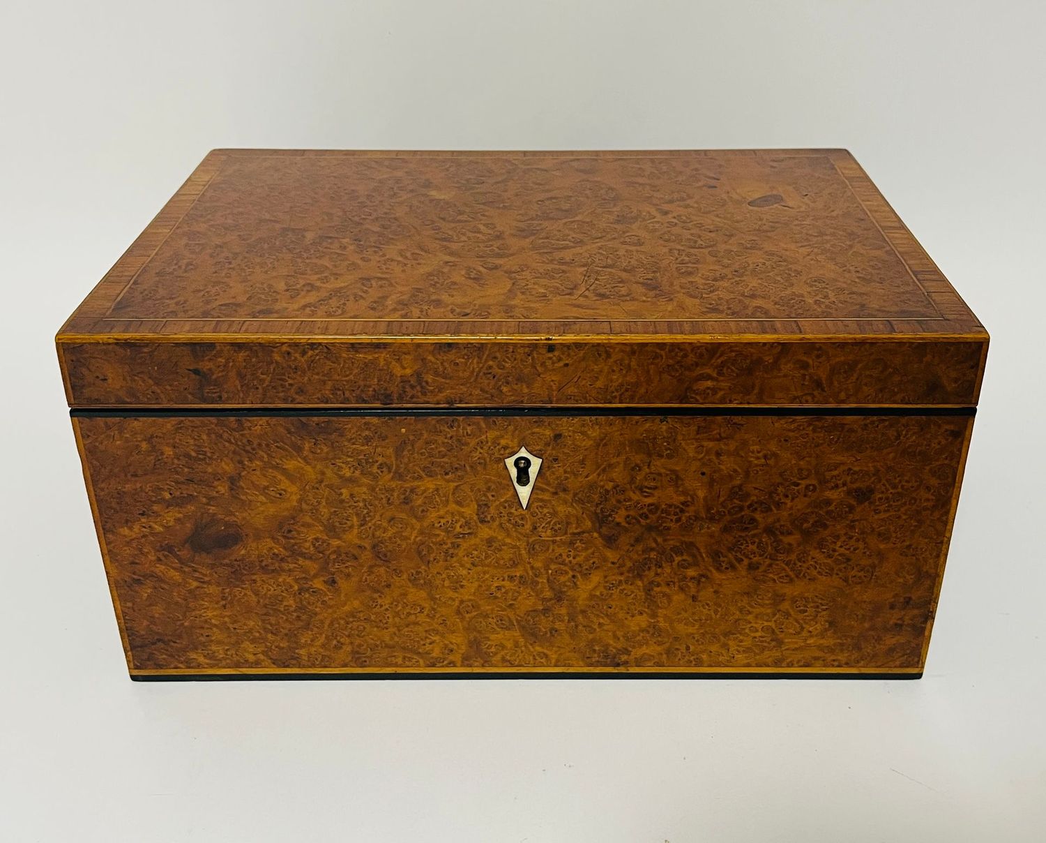 Antique Burr Walnut Humidor