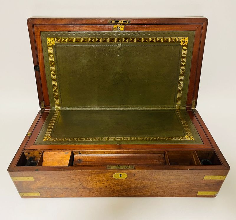 Victorian Mahogany Campaign Writing Slope
