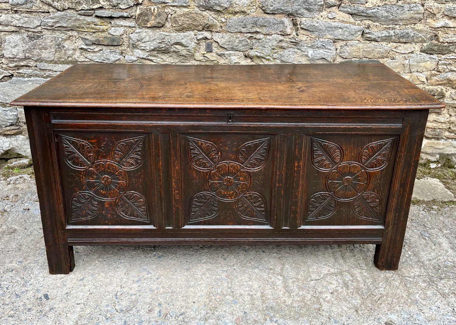18th Century Oak Panelled Coffer