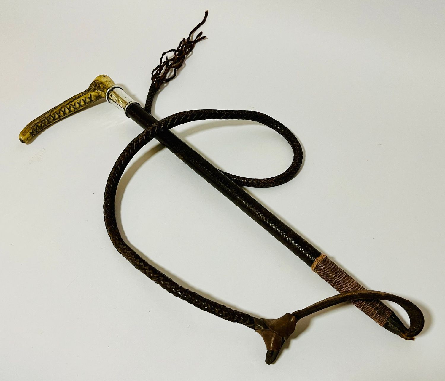 Swaine Adeney Riding Crop with Silver Collar