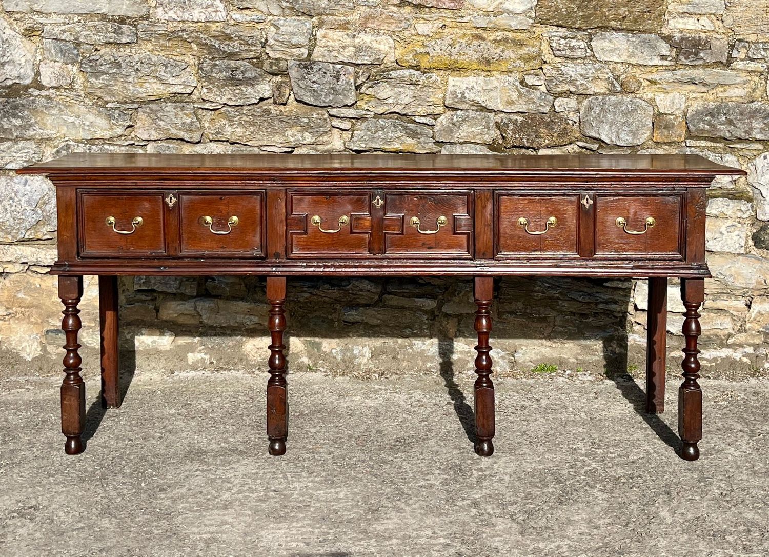 18th Century Oak Dresser Base