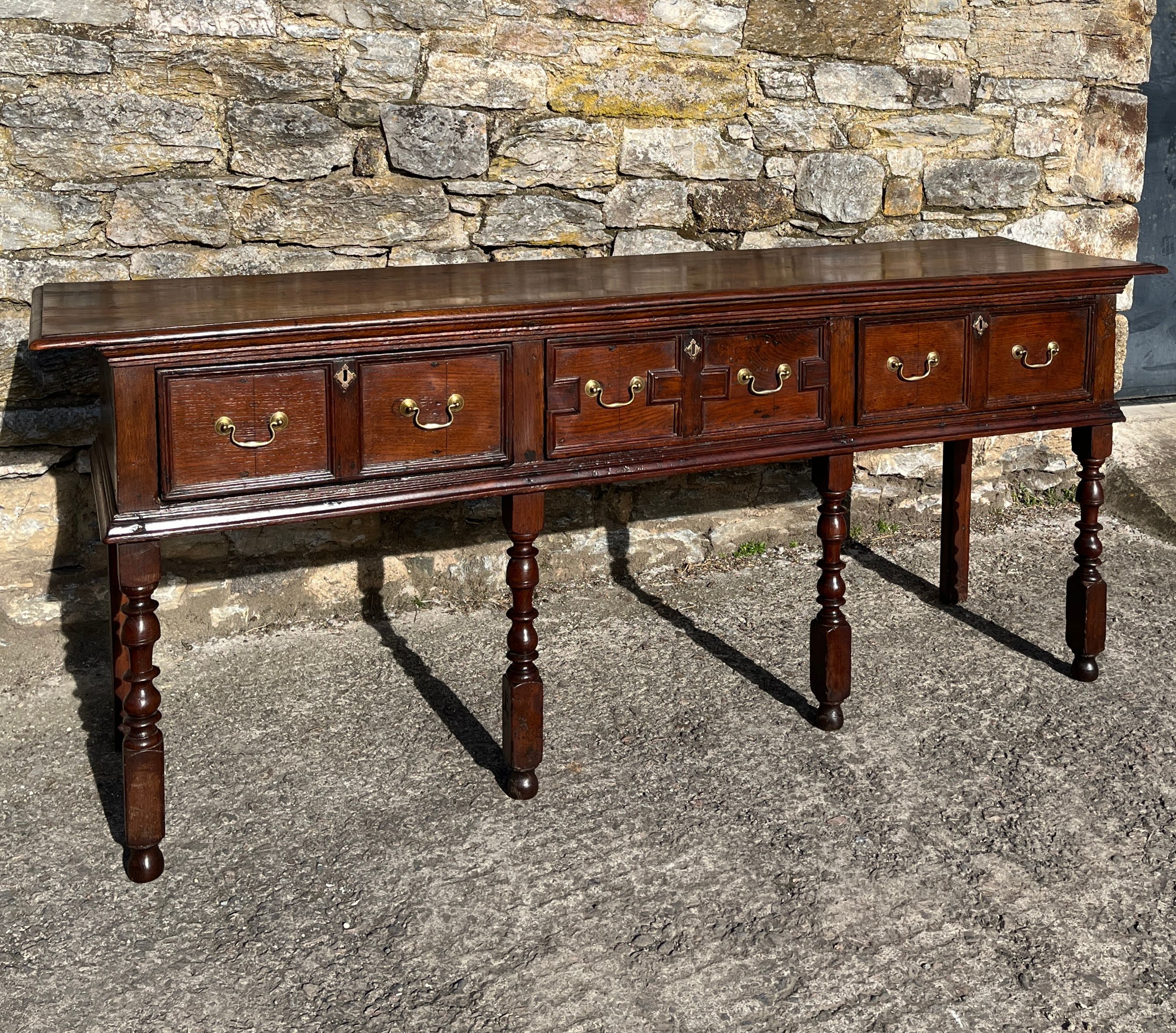 18th Century Oak Dresser Base