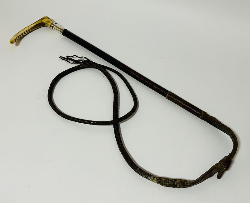 Champion & Wilton Silver Collared Hunting Whip