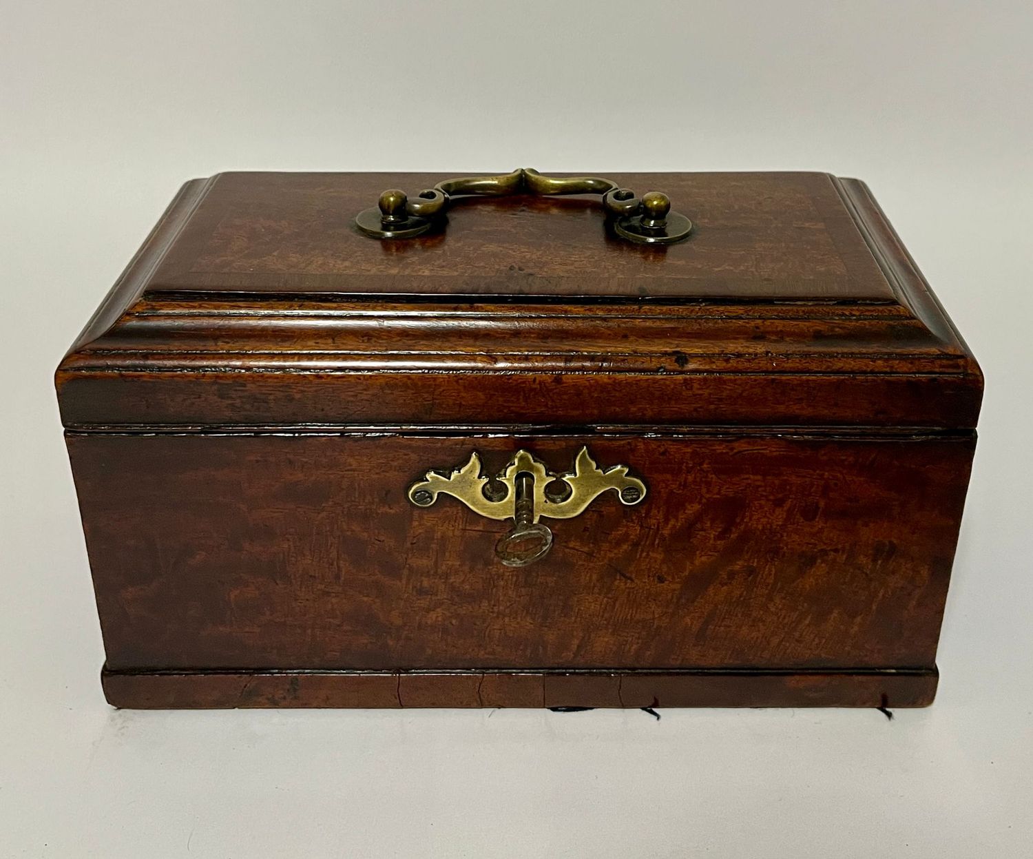 18th Century Georgian Mahogany Tea Caddy 18th Century Georgian Mahogany Tea Caddy