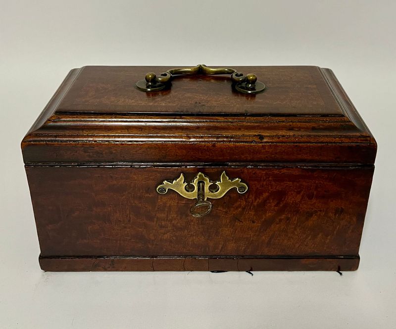 18th Century Georgian Mahogany Tea Caddy