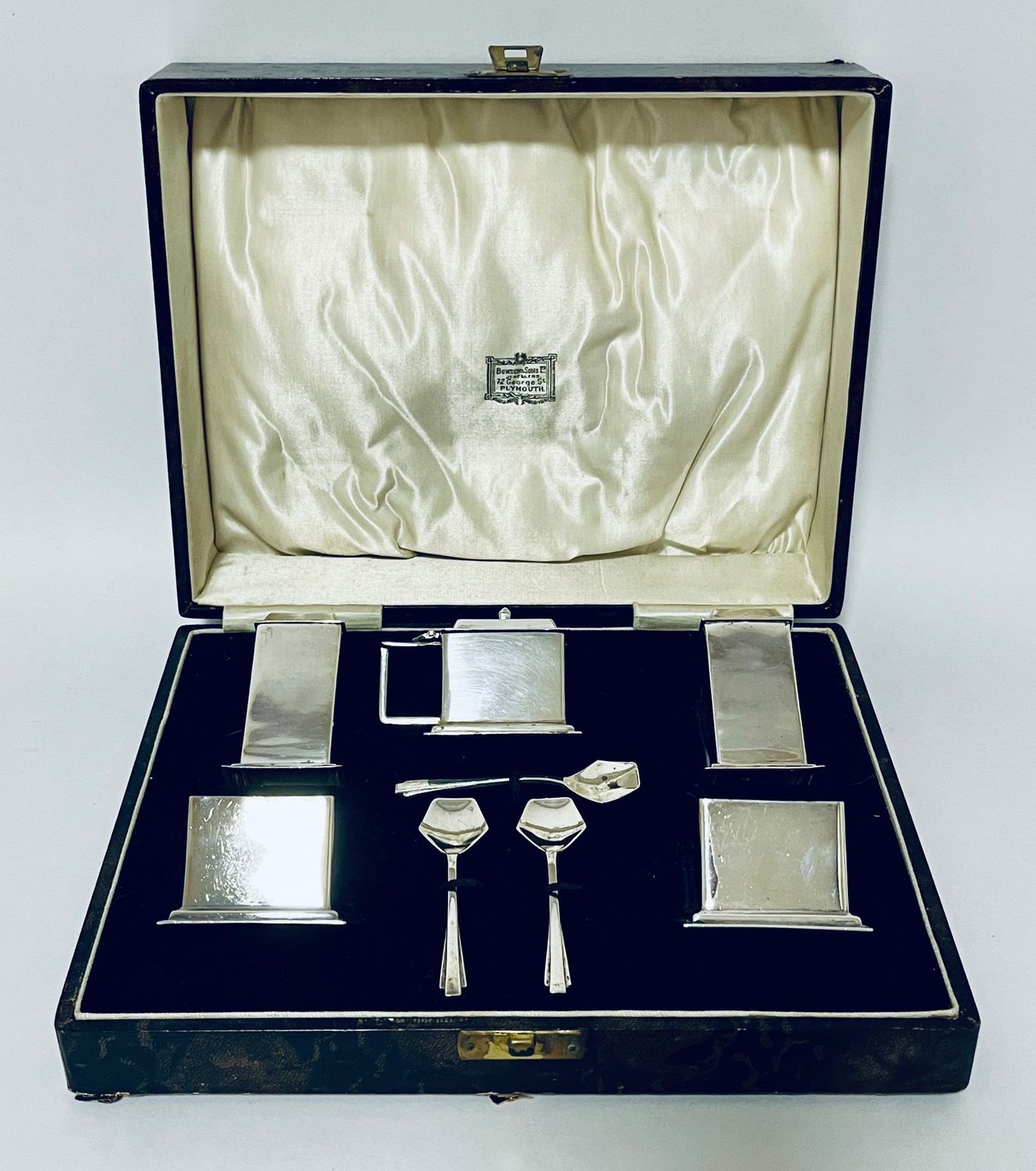 Art Deco Silver Cruet Set