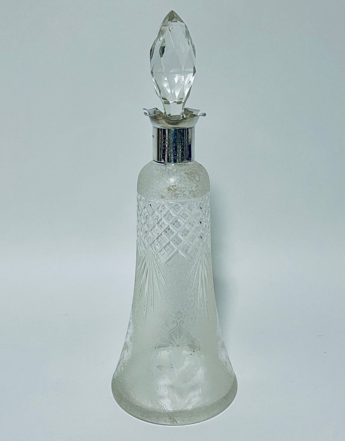 Edwardian Silver Collar Decanter
