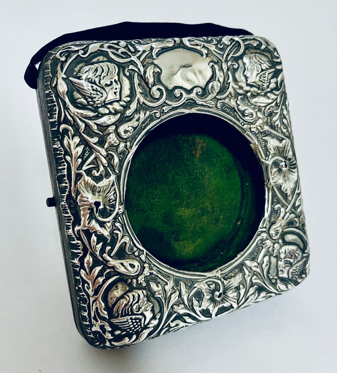 Edwardian Silver Pocket Watch Holder