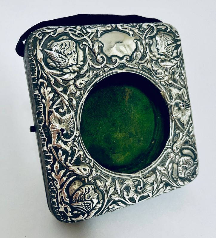 Edwardian Silver Pocket Watch Holder