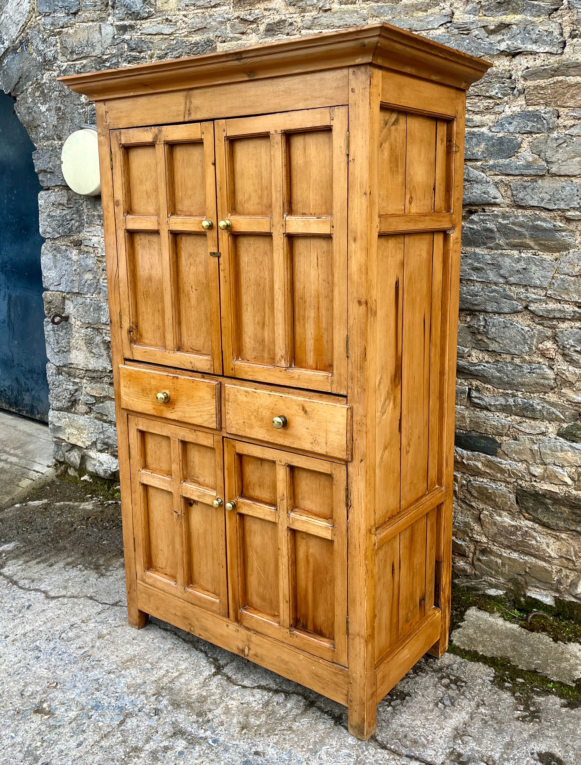 ​Antique Pine Housekeeper’s Cupboard