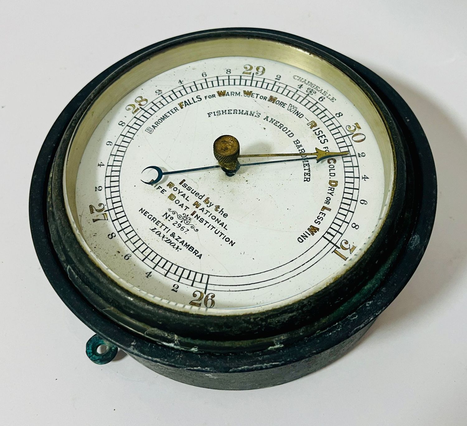Victorian RNLI Fisherman’s Aneroid Barometer