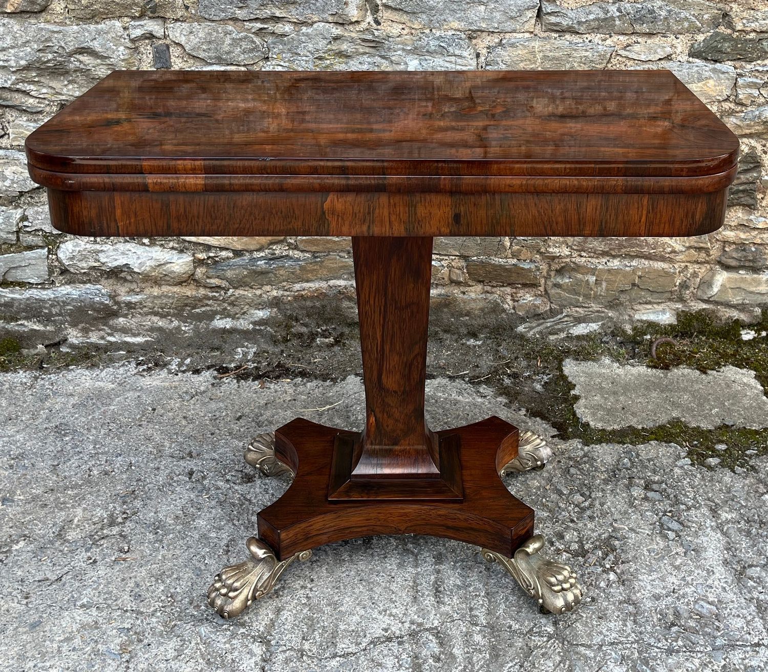 Regency Rosewood Card Table