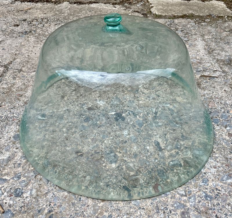 Large ​Victorian Hand Blown Glass Cloche