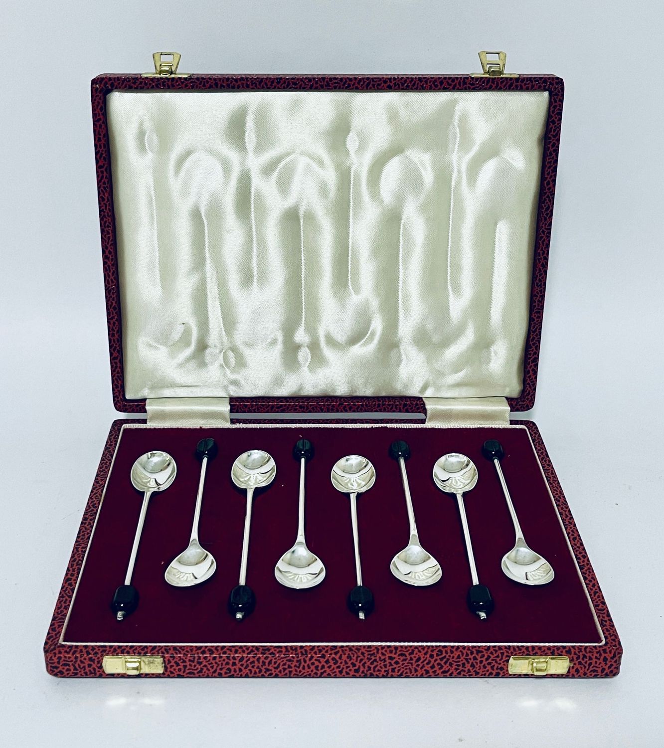 Set of 8 Silver Coffee Spoons