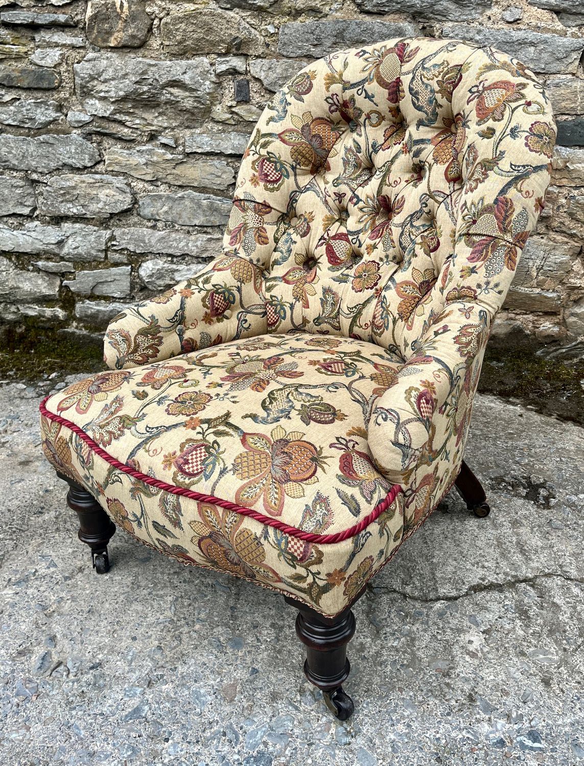 Victorian Button Back Nursing Chair