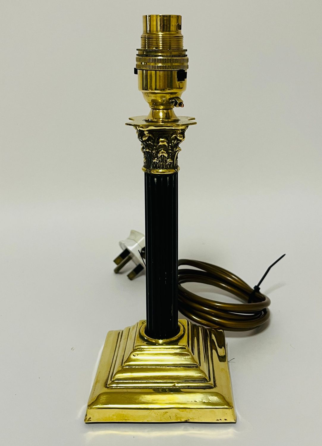 Antique Corinthian Column Table Lamp