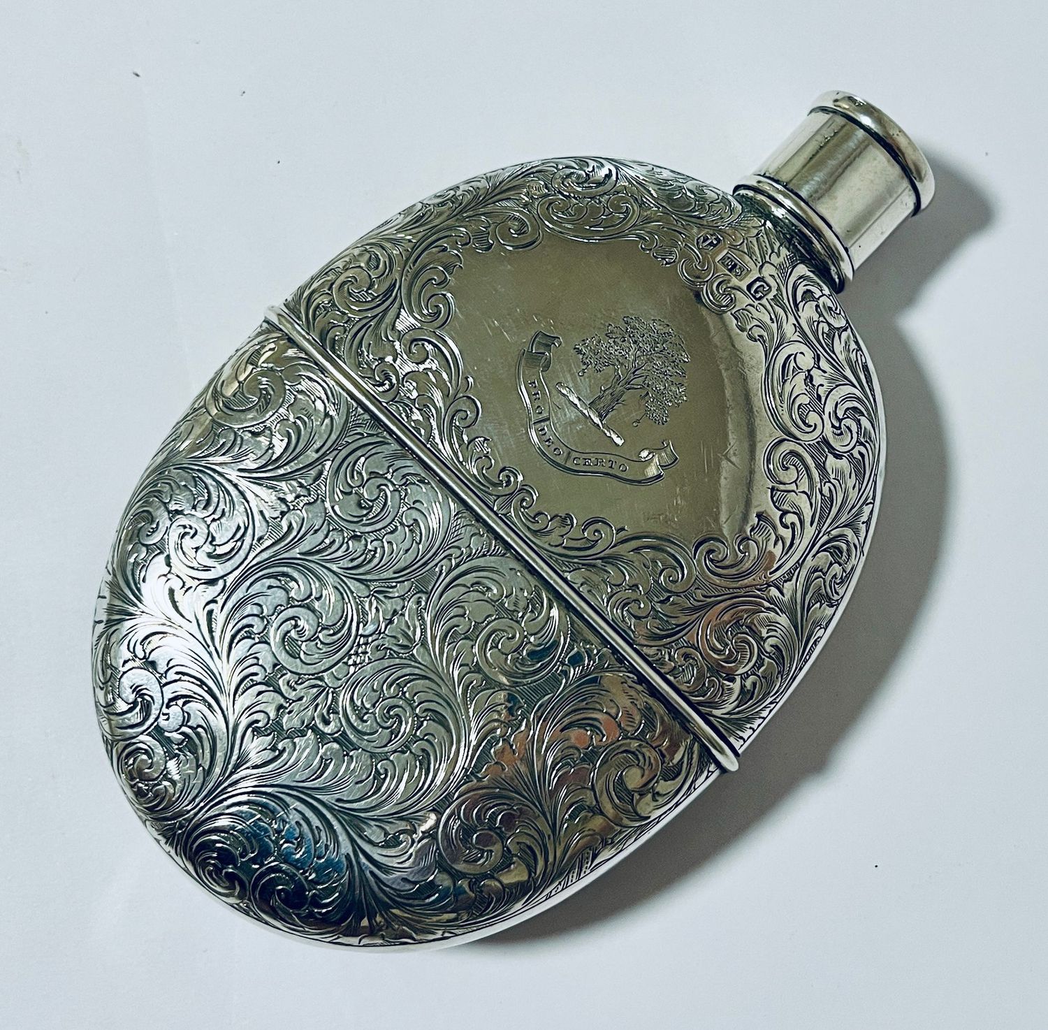 Victorian Silver Hip Flask