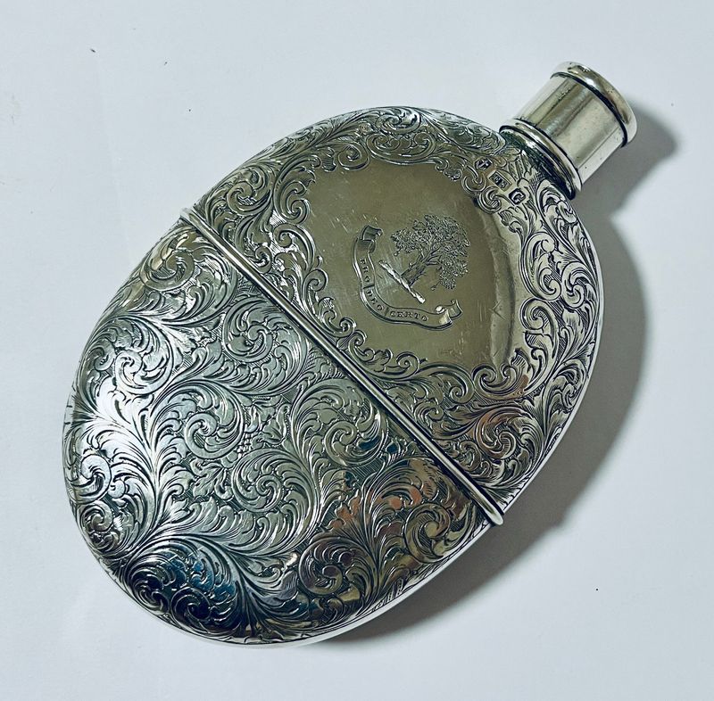 Victorian Silver Hip Flask