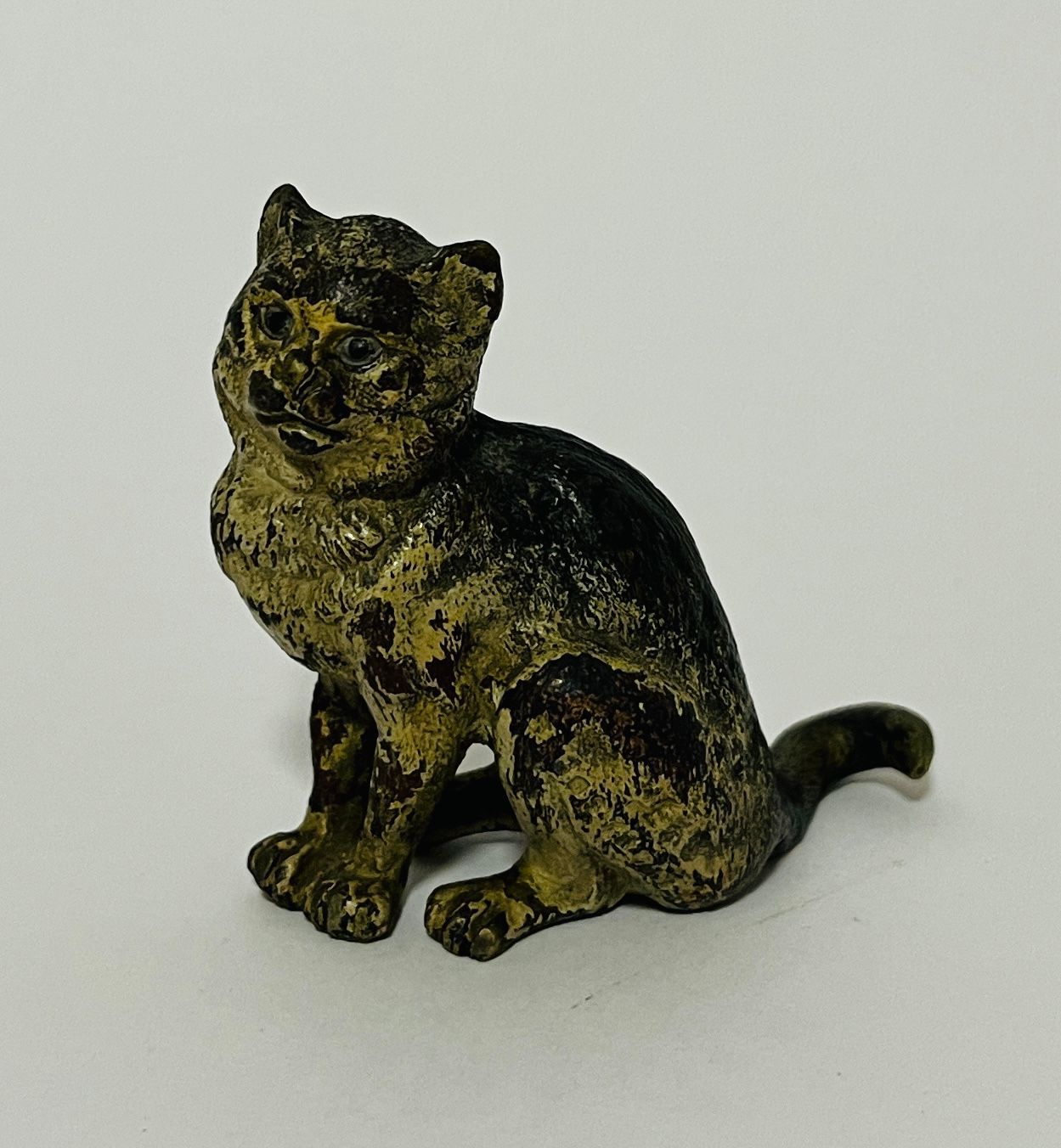 Austrian Cold Painted Bronze Cat Austrian Cold Painted Bronze Cat