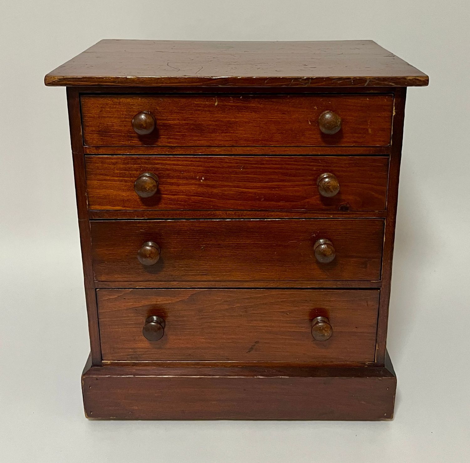 Antique Stained Pine Collectors Cabinet Antique Stained Pine Collectors Cabinet