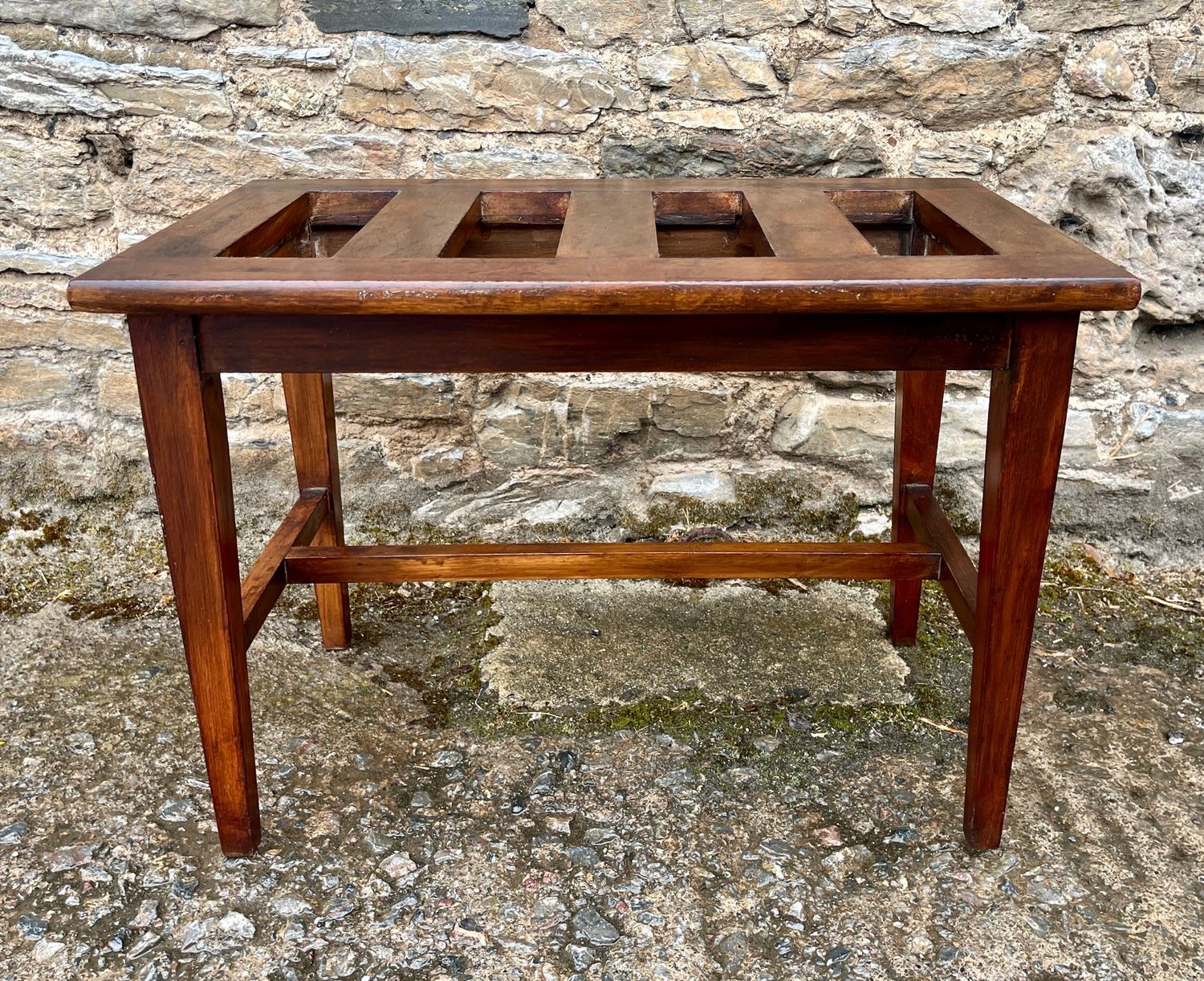Antique Mahogany Luggage Rack