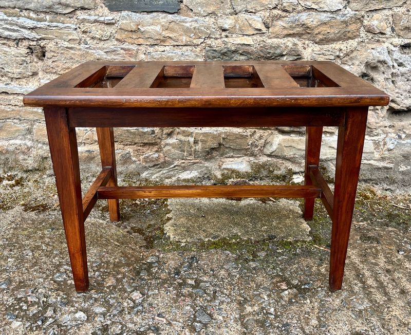 Antique Mahogany Luggage Rack
