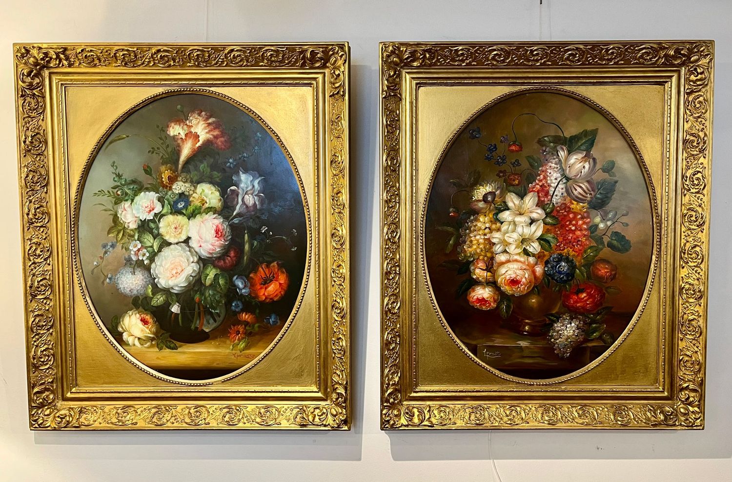 Pair of Dutch Style Still Life Oil on Board Paintings Pair of Dutch Style Still Life Oil on Board Paintings
