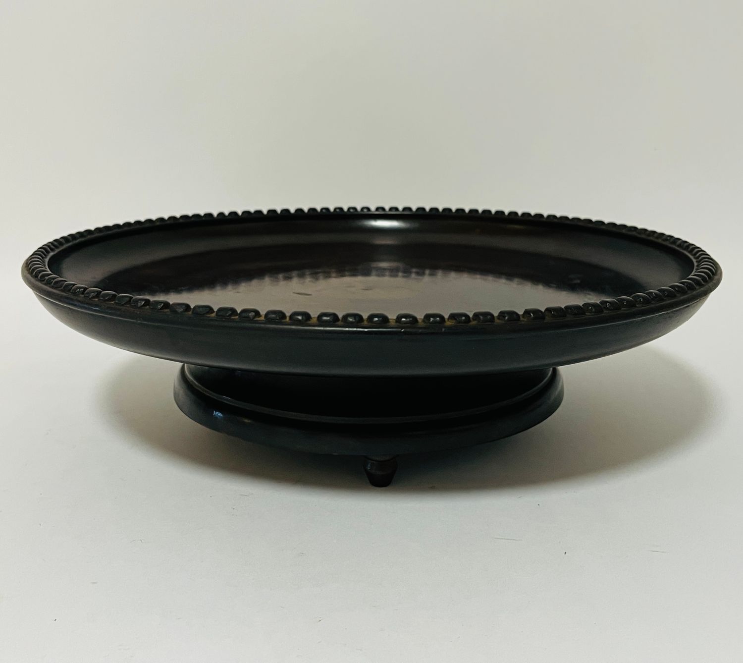 Antique Swiss Musical Wooden Fruit Bowl Antique Swiss Musical Wooden Fruit Bowl