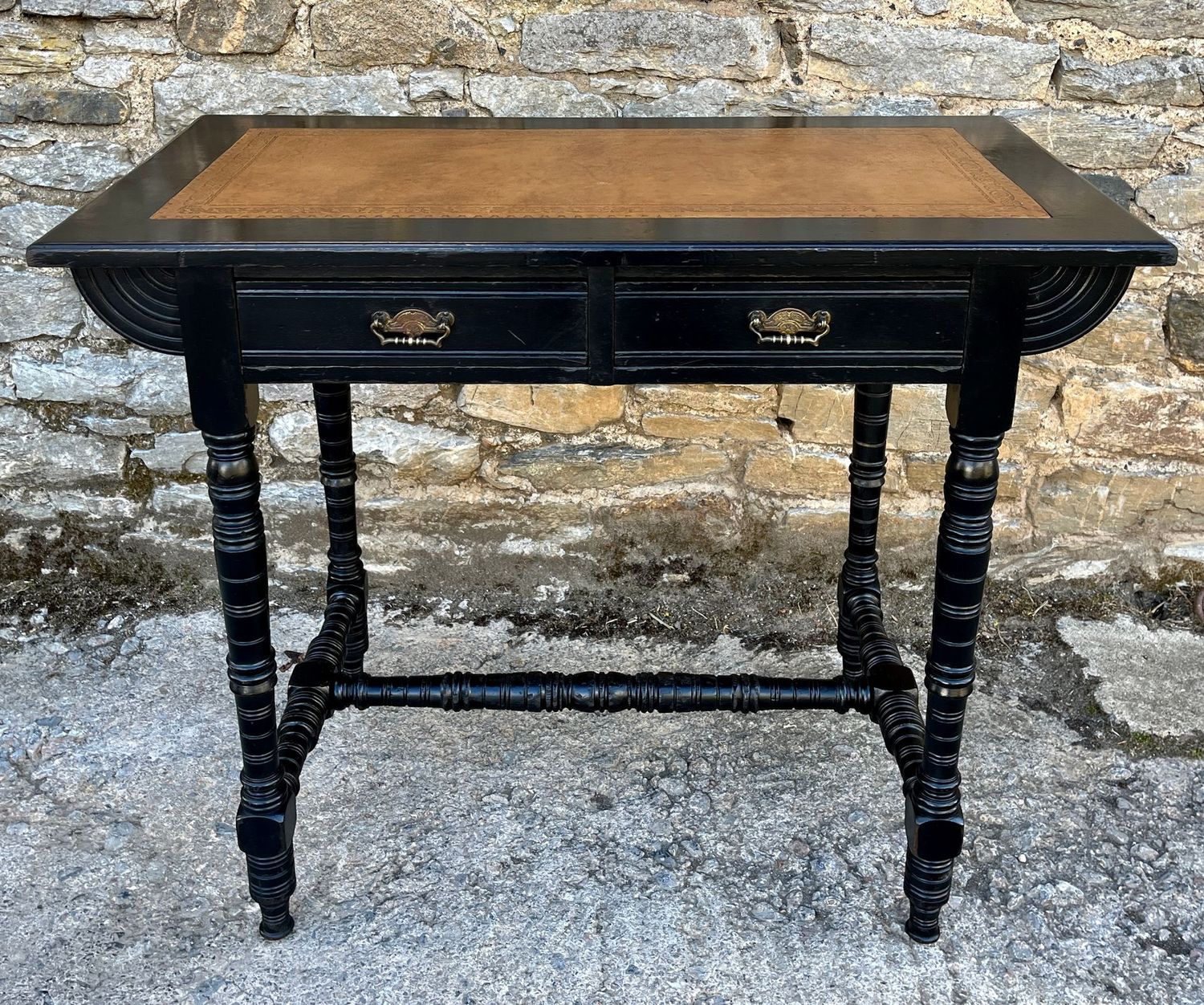 ​Aesthetic Movement Ebonised Writing Desk by Maple & Co