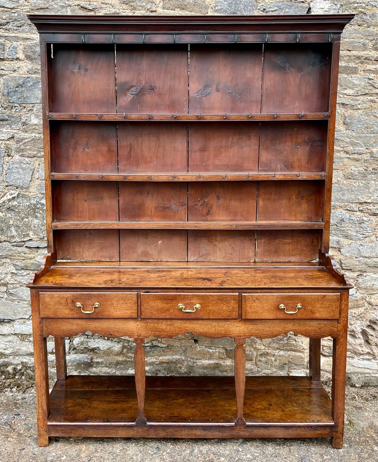 Georgian Oak Potboard Dresser