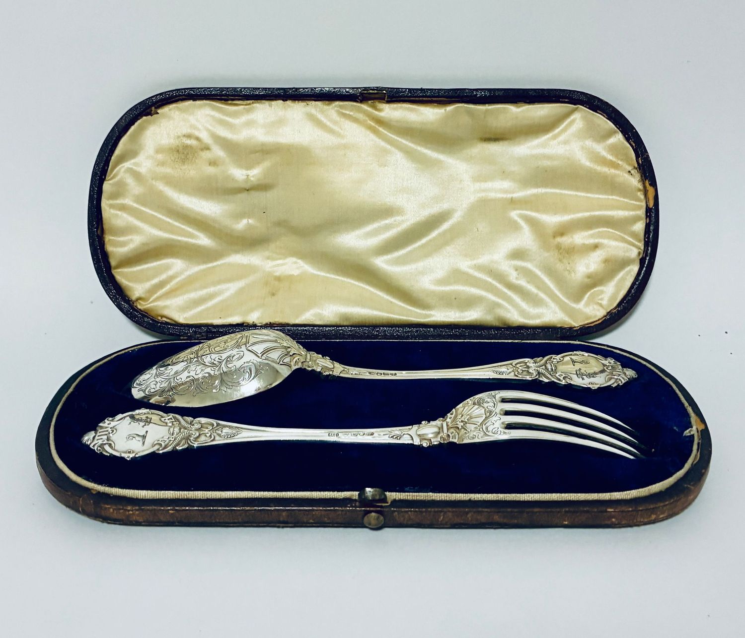Victorian Silver Christening Set Victorian Silver Christening Set