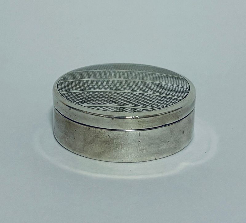 Antique Silver Pill Box
