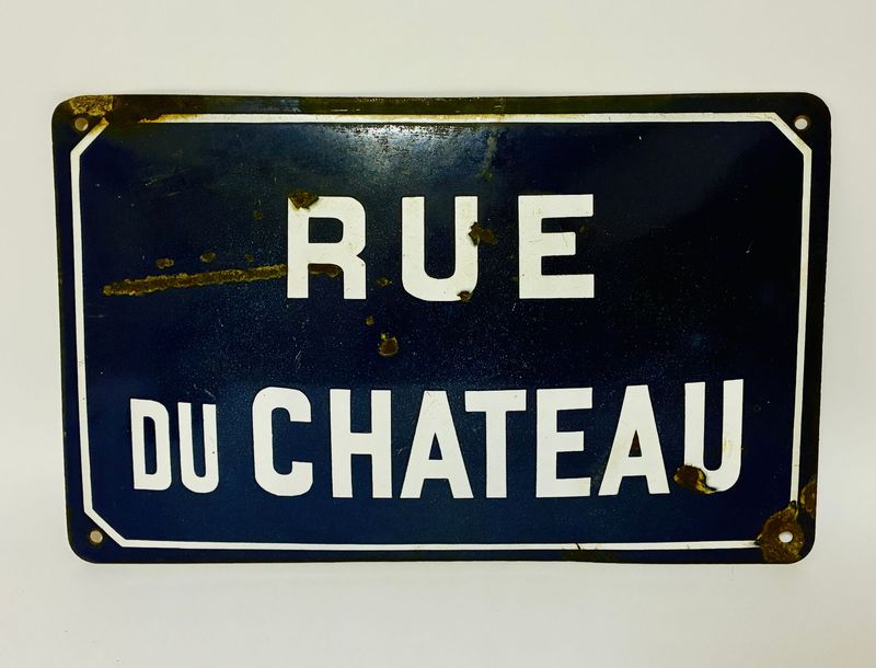 Antique French Enamel Sign
