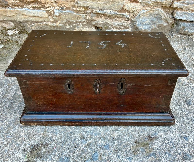 18th Century Oak Strong Box