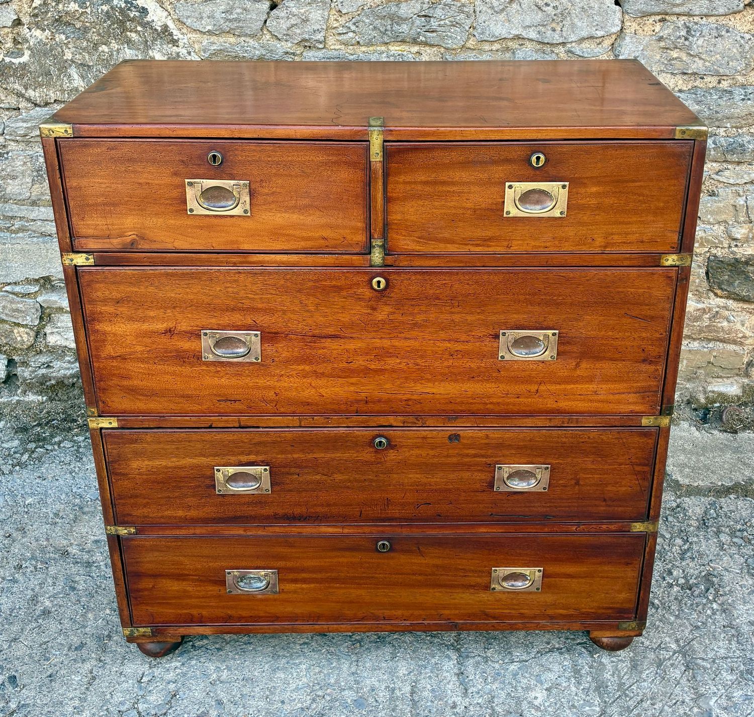 Victorian Mahogany Campaign Chest