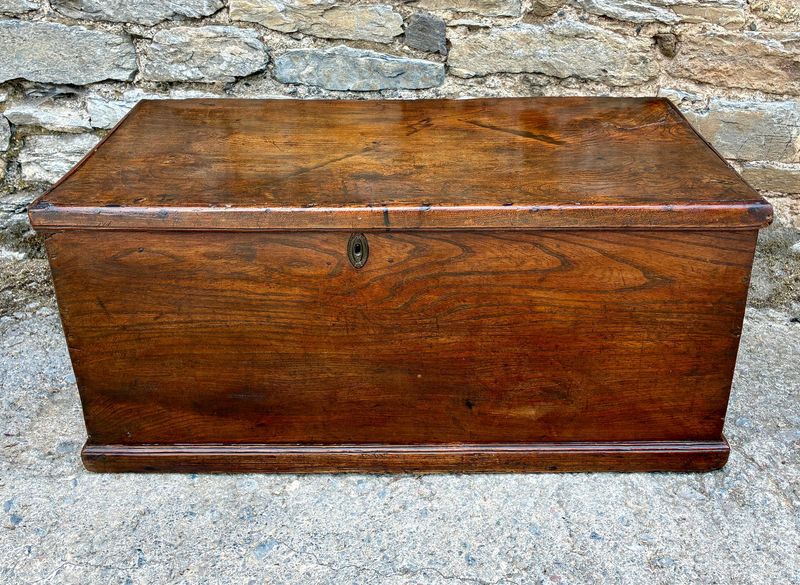 ​Antique Elm Blanket Box