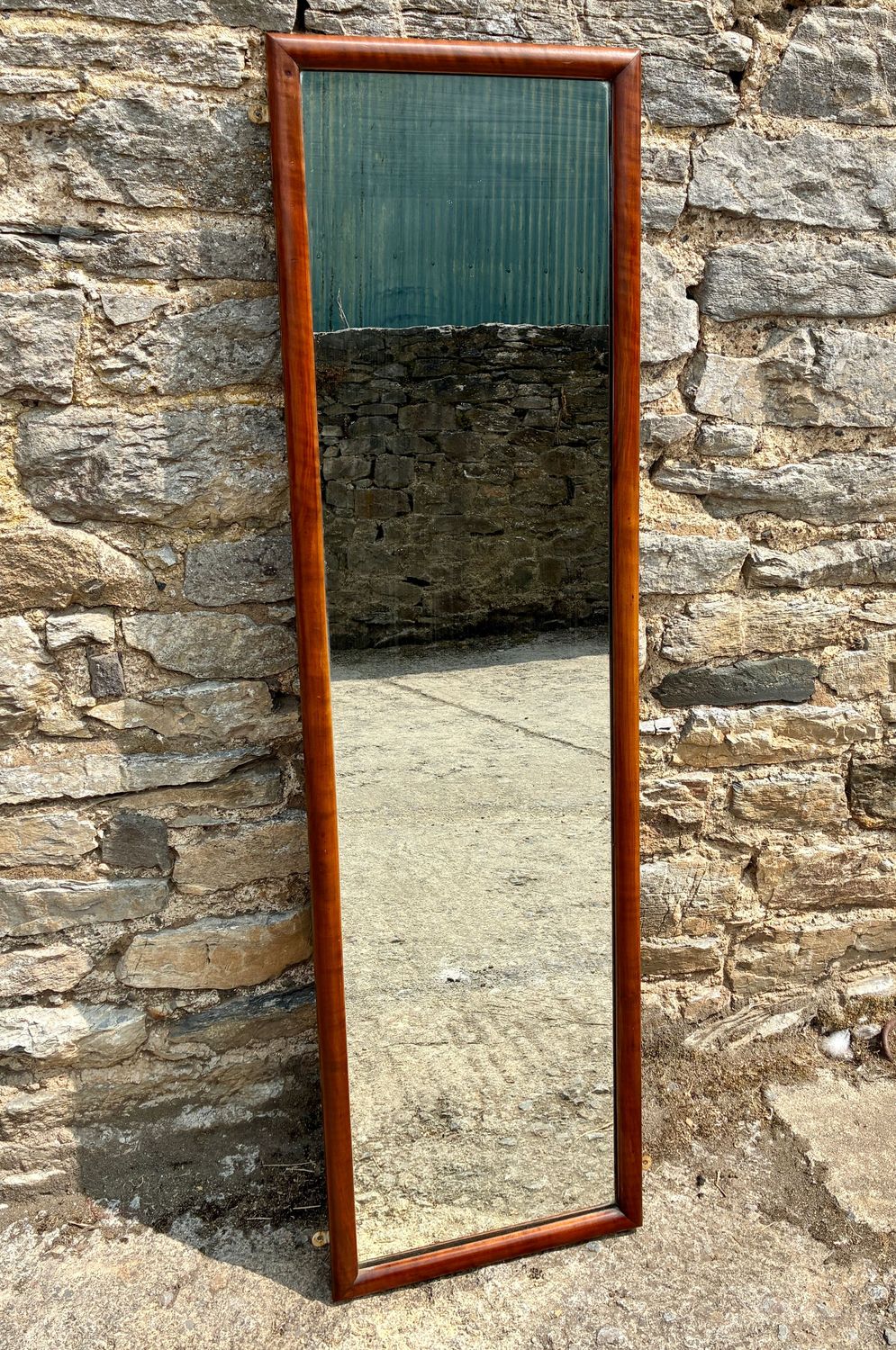 Antique Mahogany Framed Tailors Mirror Antique Mahogany Framed Tailors Mirror